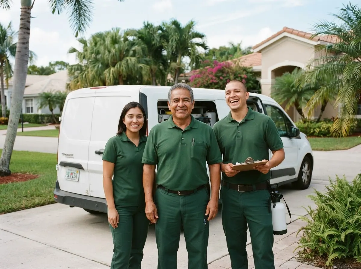 EcoBarrier Extermination pest control services team in West Palm Beach, FL